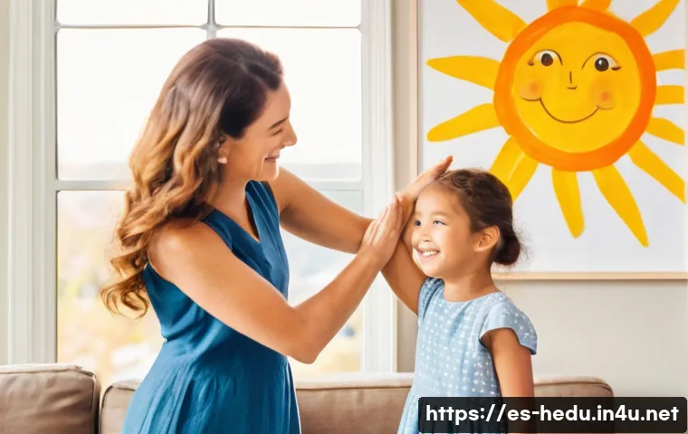 부모의 훈육 태도가 아이에게 미치는 영향 - **"Cultivating Seeds of Confidence: The Power of Positive Reinforcement"**
    A bright, heartwarmin...