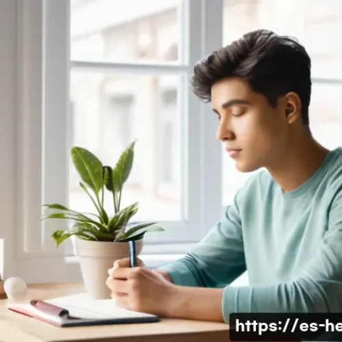 학습 동기 부여 방법 - **Prompt:** A serene and focused young adult, gender-neutral, with a determined yet peaceful express...